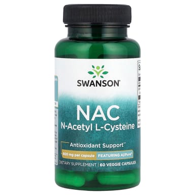NAC Swanson, 600 мг, 60 растительных капсул