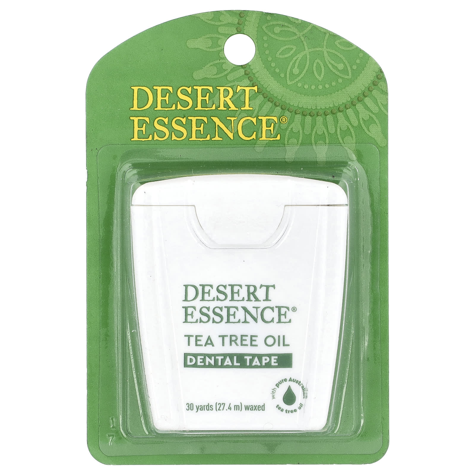 Масло чайного дерева Desert Essence Dental Tape Waxed, оттенок 30 Yds (27.4 m)