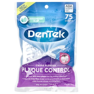 Ополаскиватель для полости рта DenTek Cross Flosser Plaque Control Blast, оттенок 75 Floss Picks