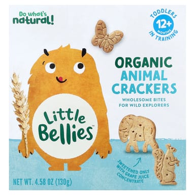Крекеры Little Bellies Organic Animal 12+ Months, 130 г