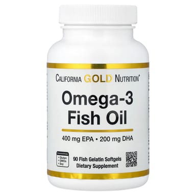 Рыбий жир California Gold Nutrition Omega-3 Vivomega Triglyceride 90 Fish Gelatin, 1000 мг, мягкие капсулы