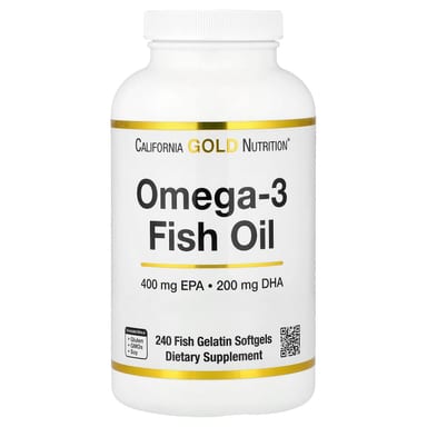 Рыбий жир California Gold Nutrition Omega-3 Vivomega Triglyceride 240 Fish, 1000 мг, мягкие капсулы