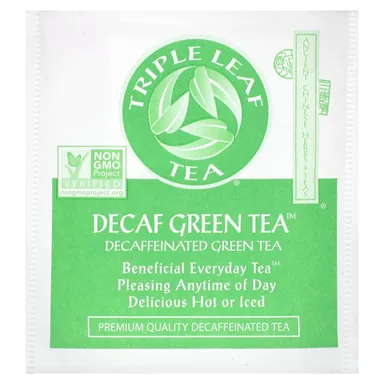 Фото товара: Зеленый чай Triple Leaf Tea Decaf 20 Tea Bags, 38 г, чайные пакетики