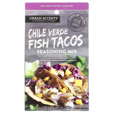 Приправа Urban Accents Mix Chile Verde Fish Tacos, 21 г