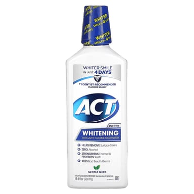 Ополаскиватель для полости рта ACT Whitening Anticavity Fluoride Gentle Mint, 500 мл