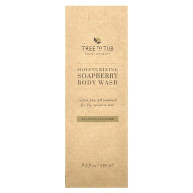 Гель для душа Tree To Tub Relaxing Lavender, вкус Moisturizing Soapberry Body Wash, 250 мл