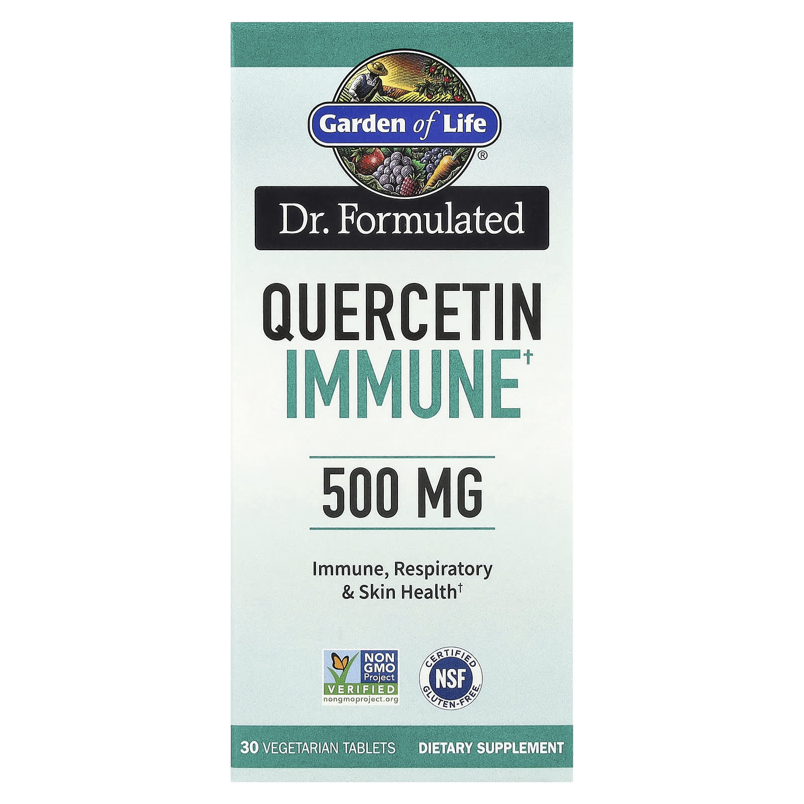Кверцетин Garden of Life Dr. Formulated Immune, 500 мг, 30 растительных таблеток — фото 2
