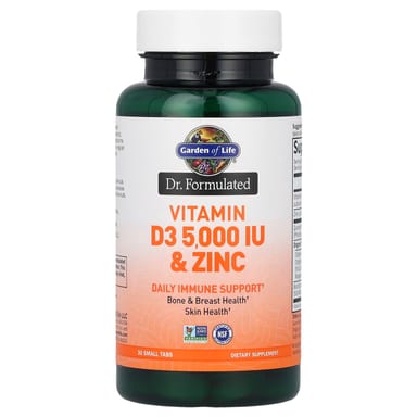 Витамин D3 Garden of Life & Zinc, оттенок 30 Small Tabs