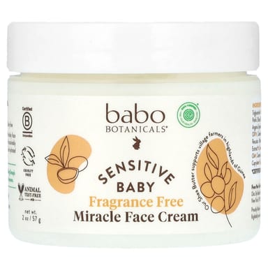 Детский крем для лица Babo Botanicals Sensitive Baby Miracle, 57 г