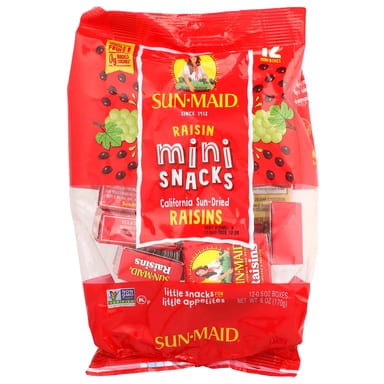 Мини-снеки из изюма Sun-Maid, 12 коробок по 14 г