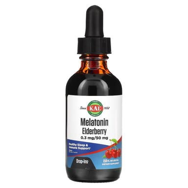 Бузина KAL Melatonin Cherry, вкус Melatonin Elderberry, Cherry, 59 мл