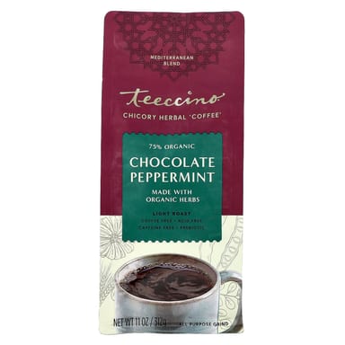 Шоколад Teeccino Organic Chicory Herbal 'Coffee' Light Roast, без кофеина, вкус Chocolate Peppermint, 312 г