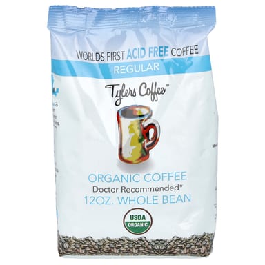 Кофе Tylers Coffees Organic Whole Bean, оттенок Regular, 12 унций