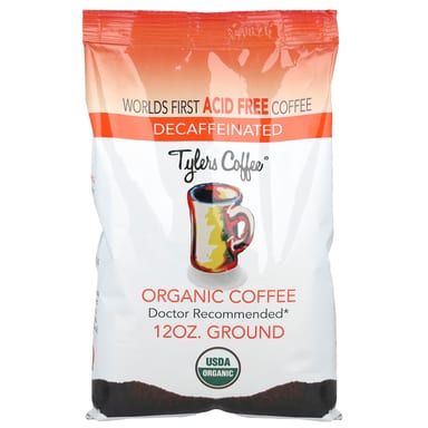 Кофе Tylers Coffees Organic Ground, оттенок Decaffeinated, 12 унций
