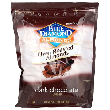 Темный шоколад Blue Diamond Almonds Oven Roasted Almonds, вкус Dark Chocolate, 709 г
