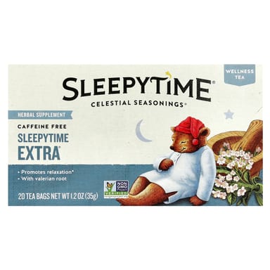 Чайные пакетики Celestial Seasonings Wellness Tea Sleepytime Extra® 20, без кофеина, 35 г