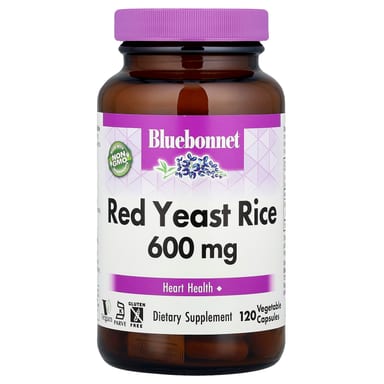 Рис Bluebonnet Nutrition Red Yeast, 600 мг, 120 растительных капсул