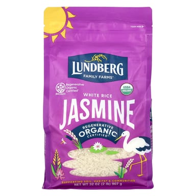 Рис Lundberg Organic White, оттенок Jasmine, 907 г