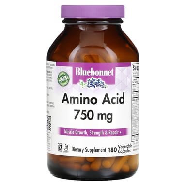 Аминокислота Bluebonnet Nutrition, 750 мг, 180 растительных капсул