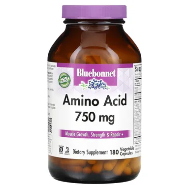 Фото товара: Аминокислота Bluebonnet Nutrition, 750 мг, 180 растительных капсул