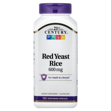 Рис 21st Century Red Yeast, 600 мг, 150 растительных капсул