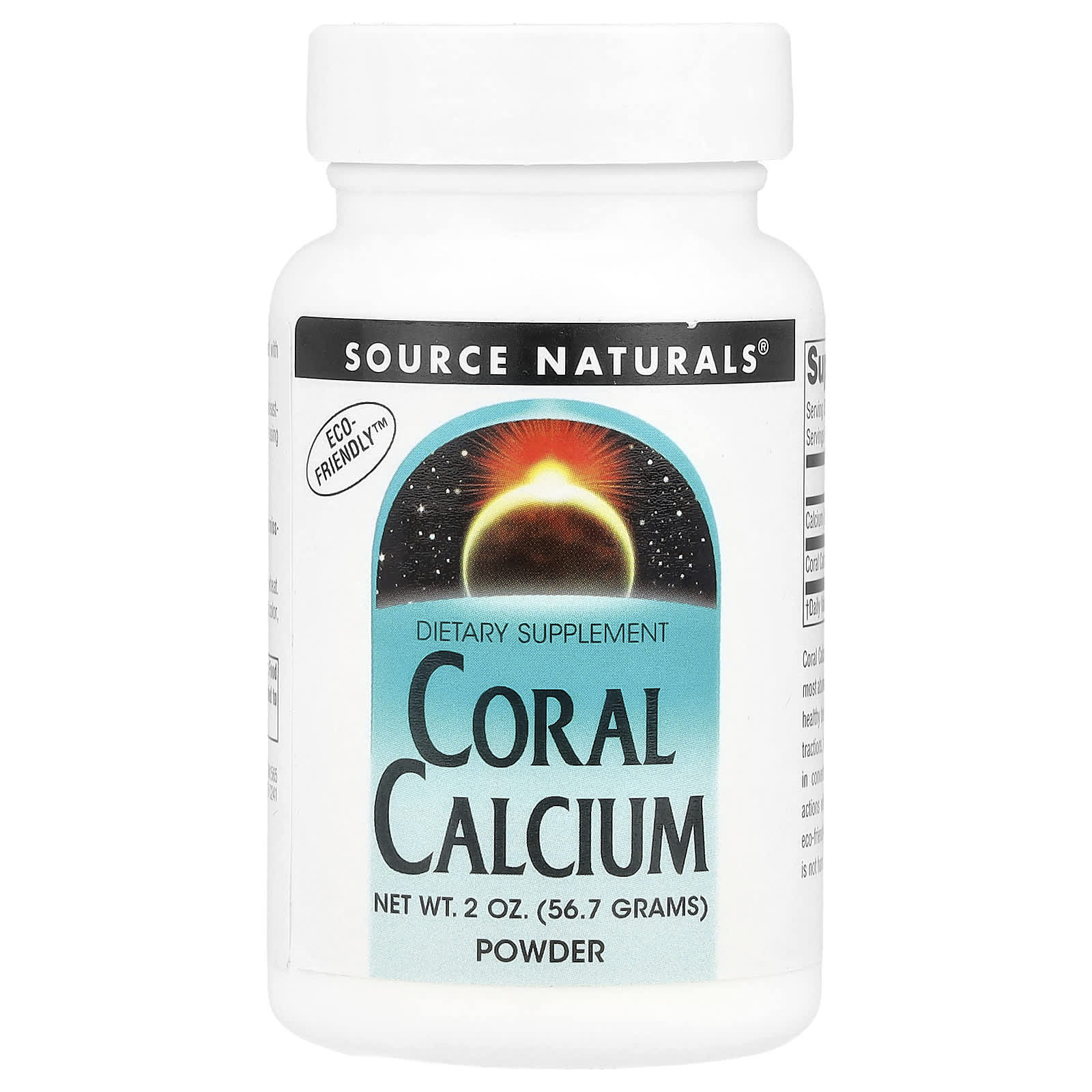 Кальций Source Naturals Coral Powder, 56.7 г, порошок
