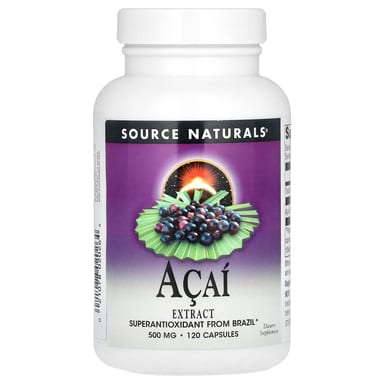 Экстракт асаи Source Naturals, 500 мг, 120 капсул