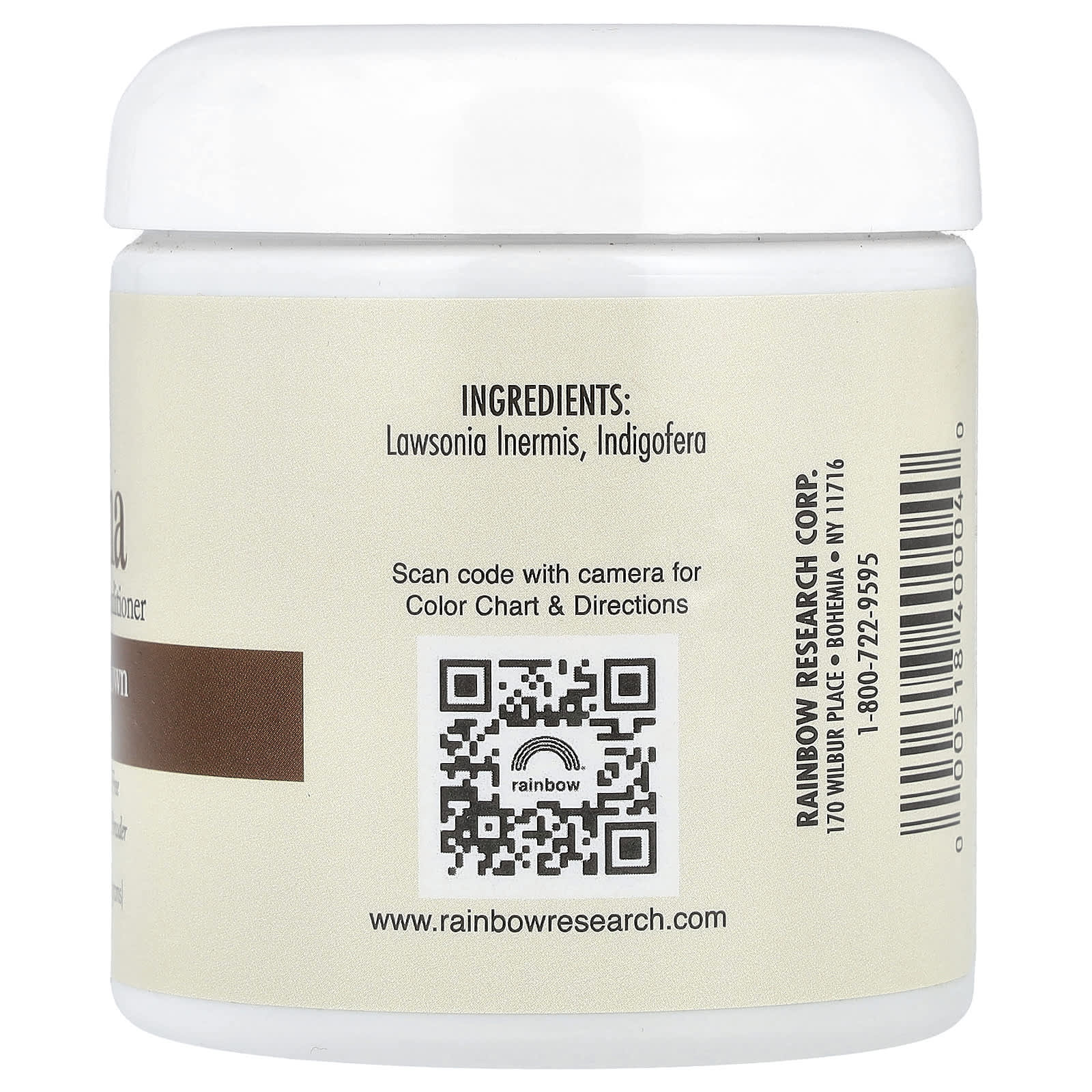 Кондиционер Rainbow Research Henna Hair Color & Medium Brown (Chestnut), 113 г — фото 2