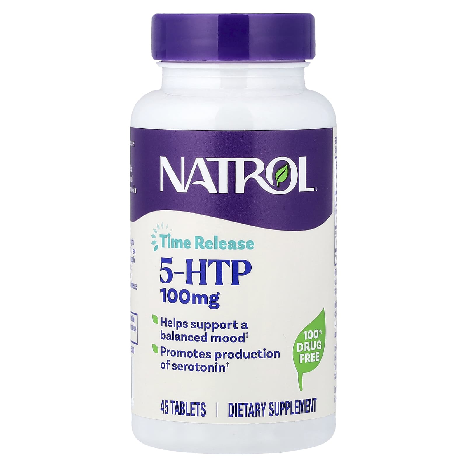 5-HTP Natrol 5-HTP Time Release, 45 таблеток