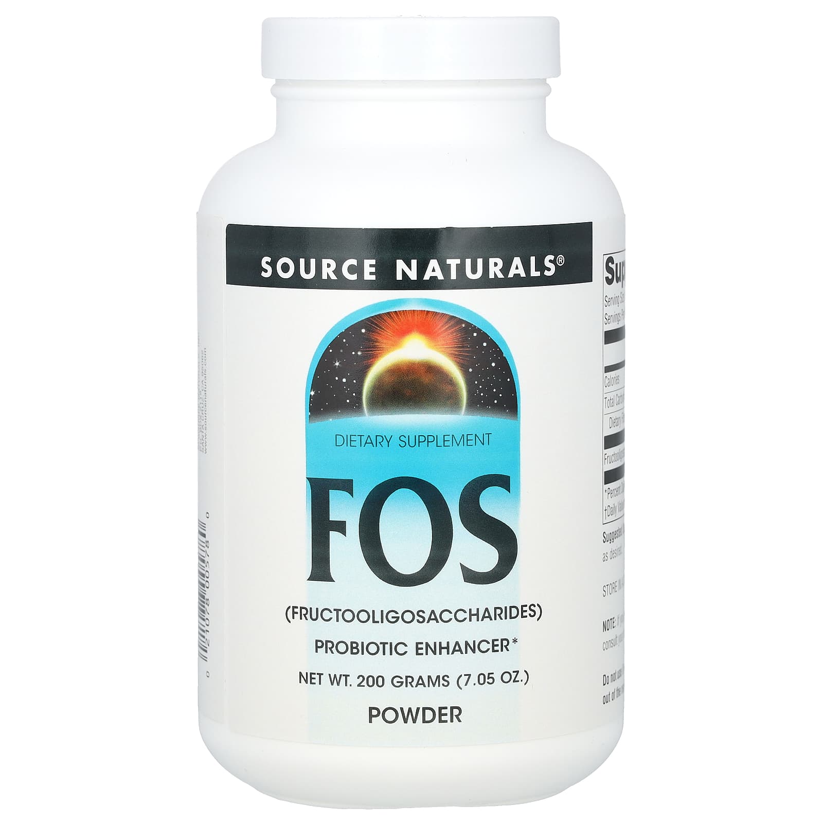 Порошок Source Naturals FOS, 200 г
