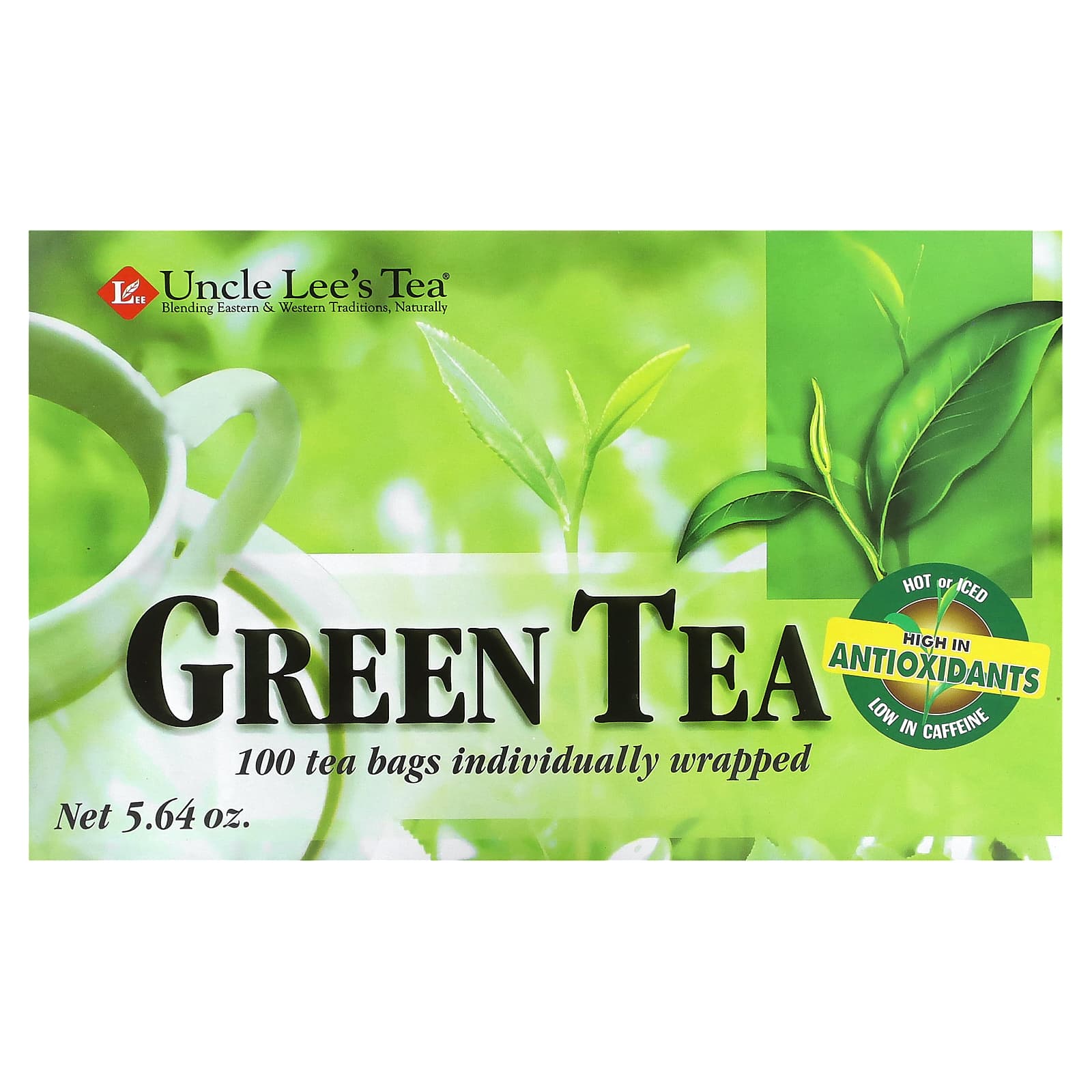 Зеленый чай Uncle Lee's Tea Legends of China 100 Tea Bags, 5.64 унций, чайные пакетики — фото 3
