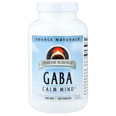 ГАМК Source Naturals Serene Science®, 750 мг, 180 таблеток