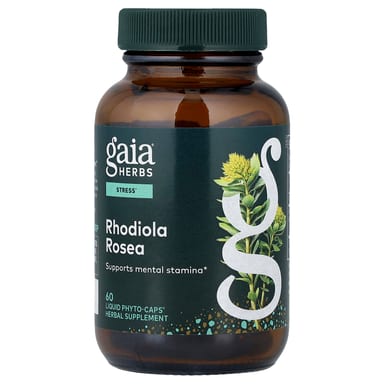Родиола Gaia Herbs Rosea, оттенок 60 Liquid Phyto-Caps®, жидкая форма