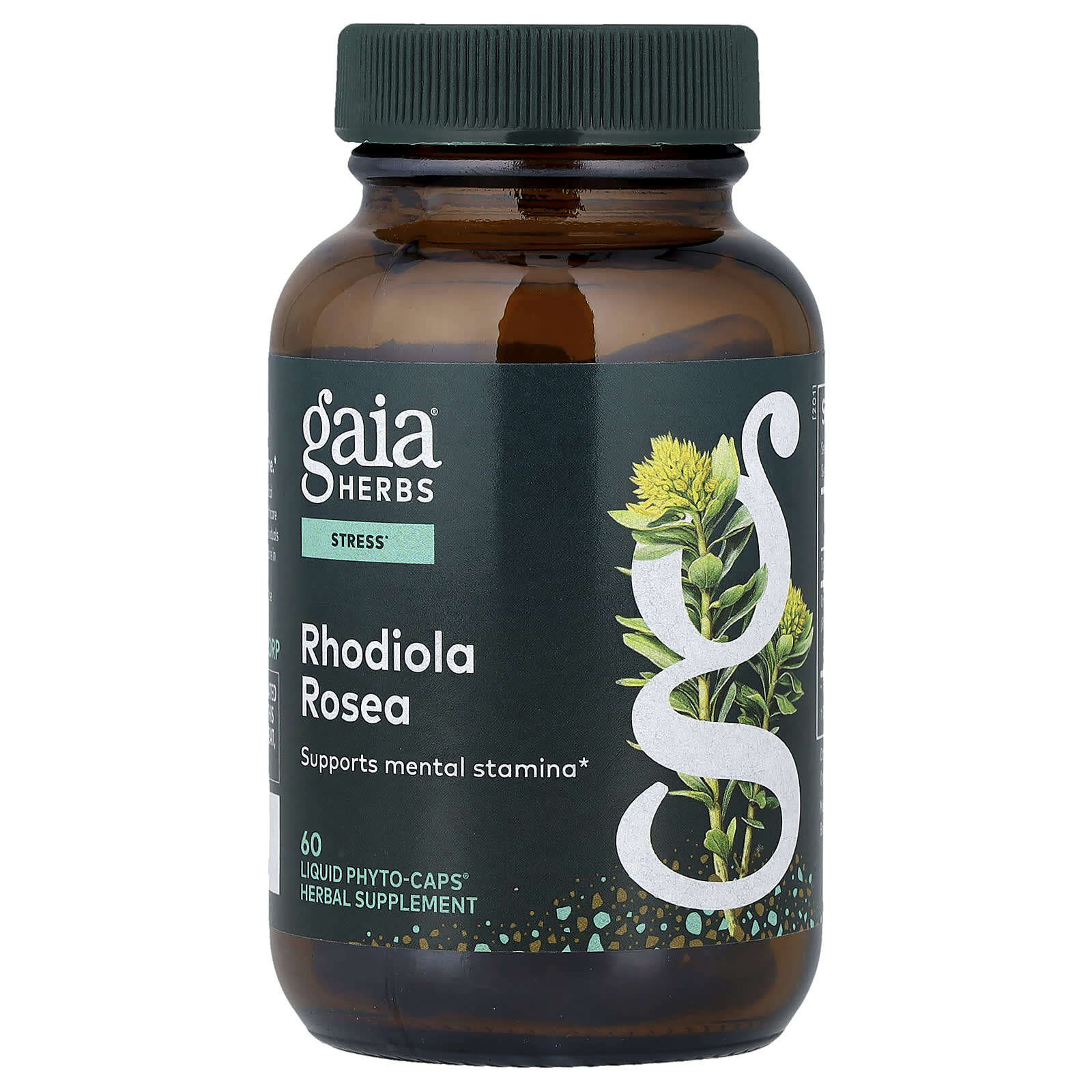 Родиола Gaia Herbs Rosea, оттенок 60 Liquid Phyto-Caps®, жидкая форма