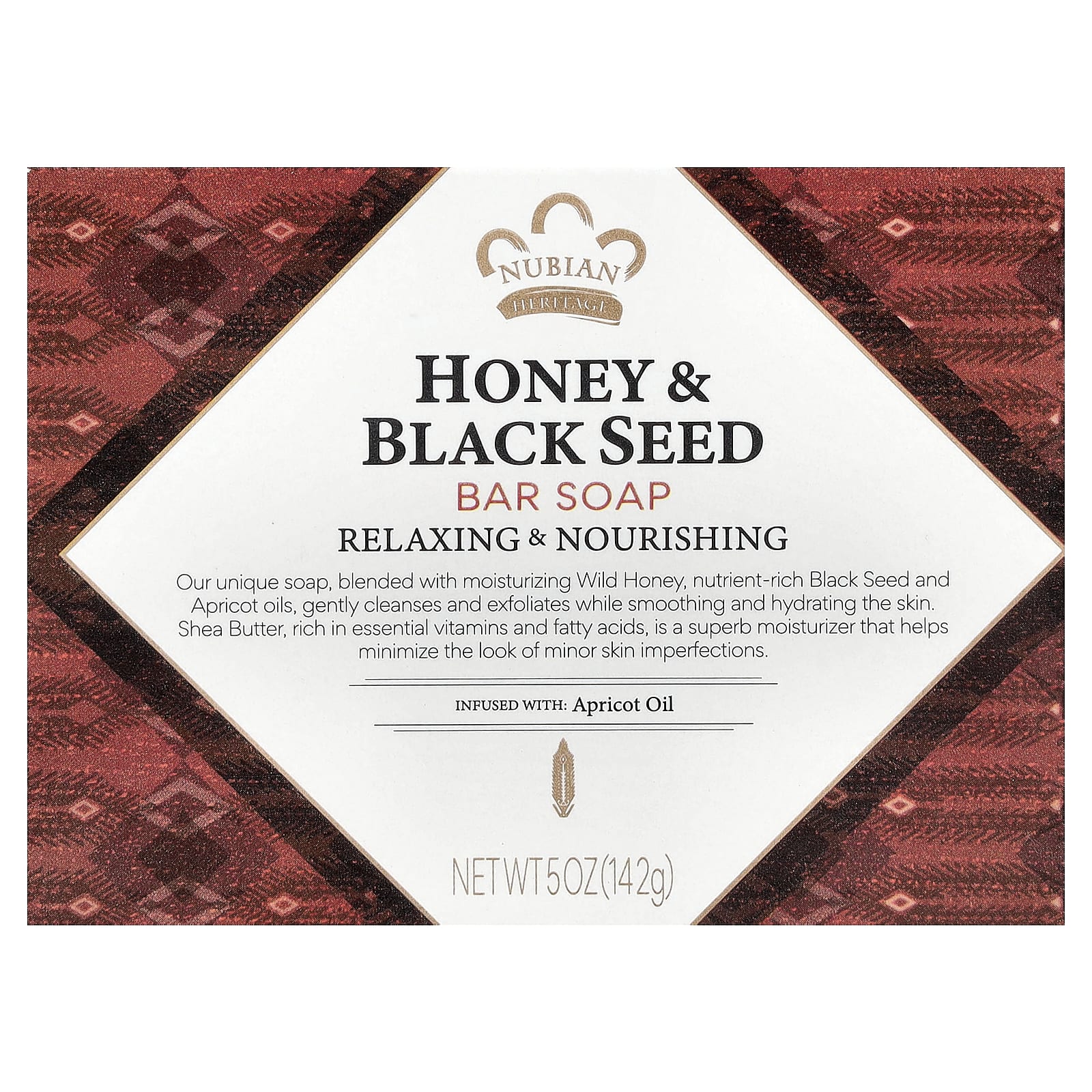 Мёд Nubian Heritage Bar Soap & Black Seed, 142 г — фото 2