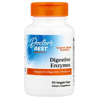 Пищеварительные ферменты Doctor's Best, 90 растительных капсул