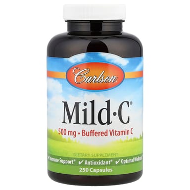 Витамин C Carlson Mild-C® Buffered, 250 капсул
