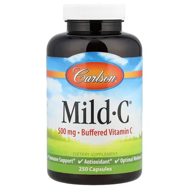 Фото товара: Витамин C Carlson Mild-C® Buffered, 250 капсул