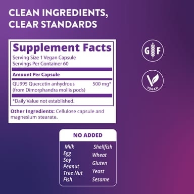 Кверцетин MRM Nutrition, 500 мг, 60 растительных капсул