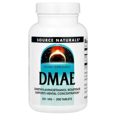 DMAE Source Naturals, 351 мг, 200 таблеток