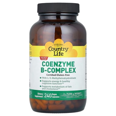 Комплекс витаминов B Country Life Coenzyme B-Complex, 240 растительных капсул