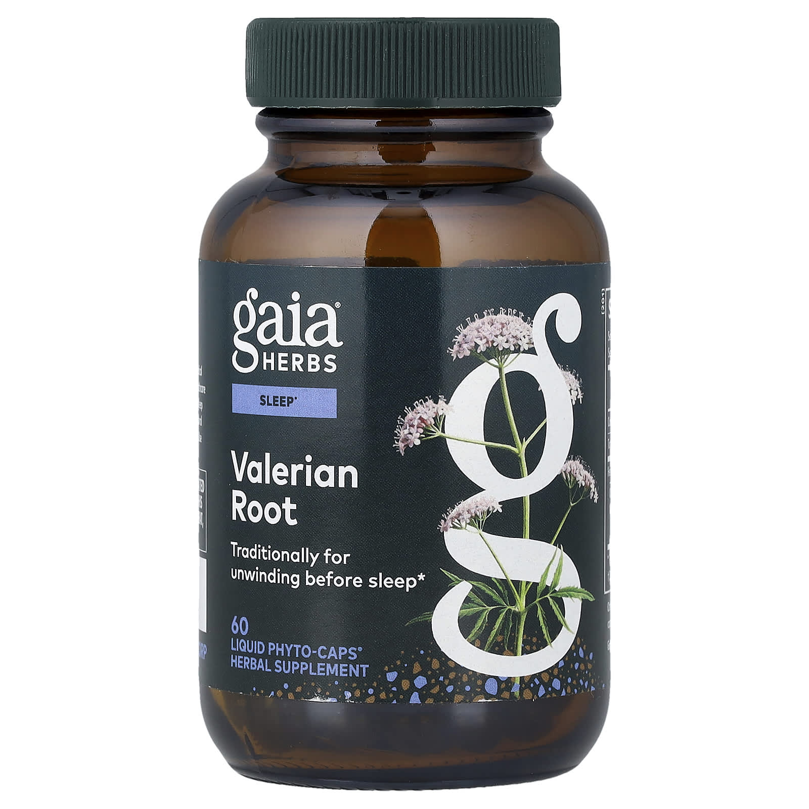 Корень валерианы Gaia Herbs, оттенок 60 Liquid Phyto-Caps®, жидкая форма