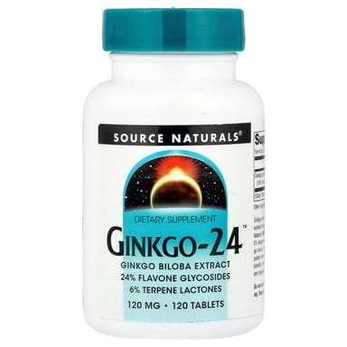 Гинкго билоба Source Naturals™, 120 мг, 120 таблеток