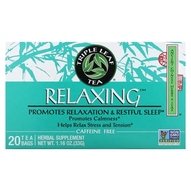 Чайные пакетики Triple Leaf Tea Relaxing 20, без кофеина, 33 г