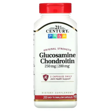 Фото товара: Хондроитин 21st Century Glucosamine 200 Easy to Swallow Capsules, капсулы