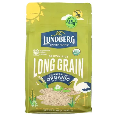 Фото товара: Рис Lundberg Organic Brown Long Grain, 907 г