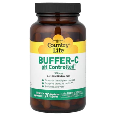 Buffer-C, pH Controlled®, 120 вегетарианских капсул