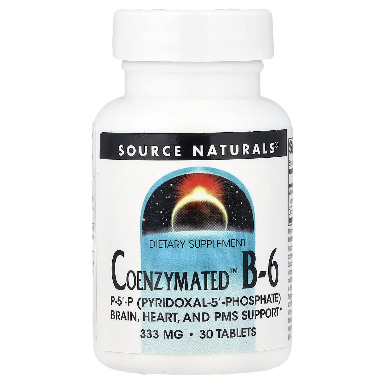 Витамин B6 Source Naturals Coenzymated™ B-6, 30 таблеток