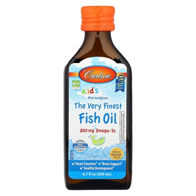 Рыбий жир Carlson Norwegian The Very Finest, вкус Natural Orange, 2300 мг, 200 мл, масло