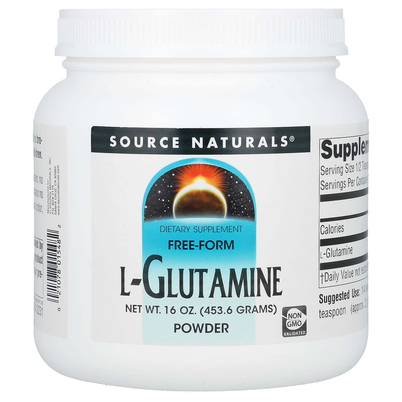 L-глютамин Source Naturals L-Glutamine, 453.6 г, порошок